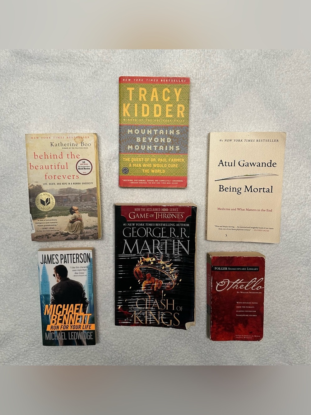 College Reading Set (6), Nonfiction & Textbooks: Sociology, Biography & Academic